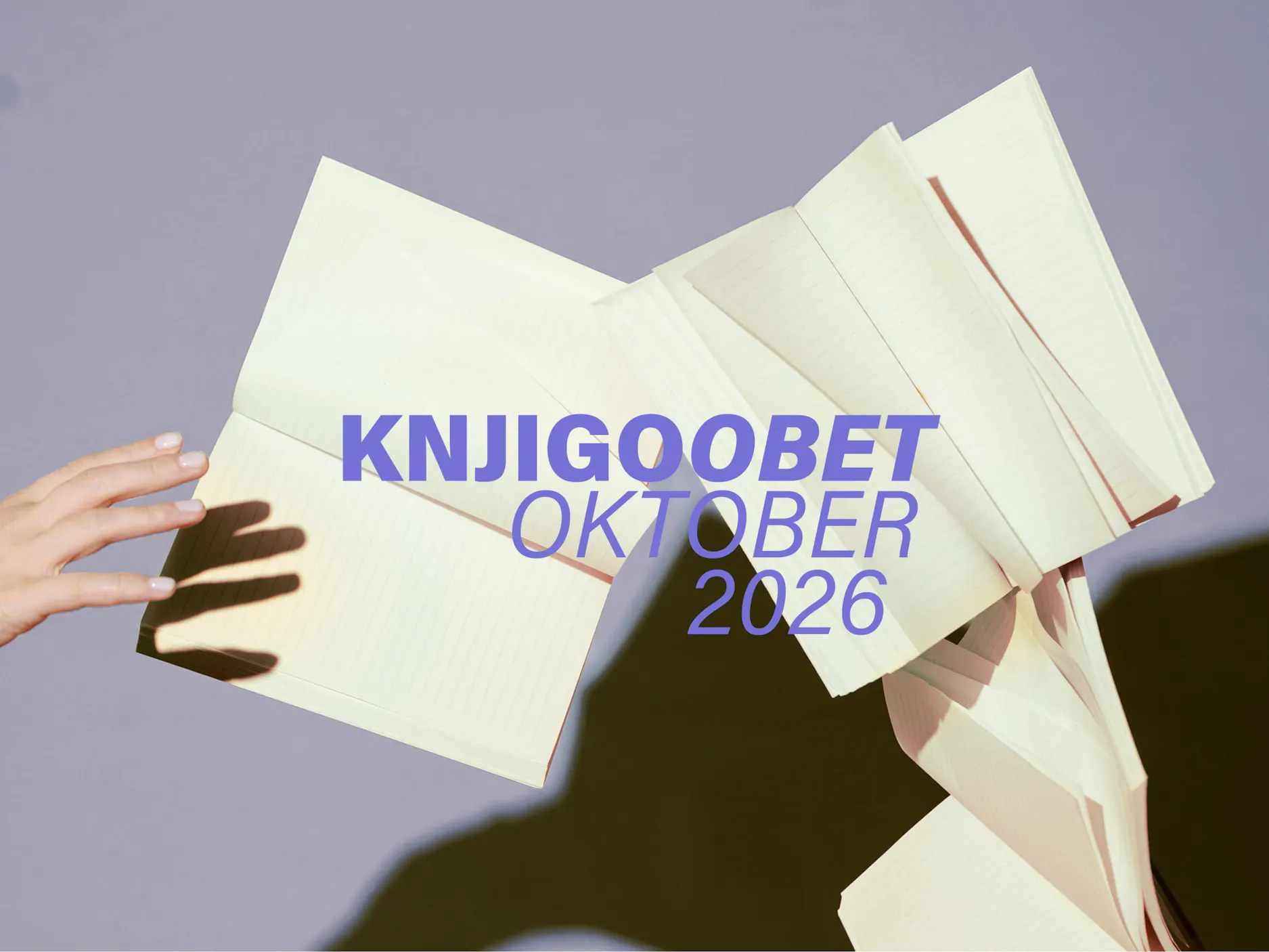 Kolaž, na kateri so iztegnjena roka in knjige v zraku